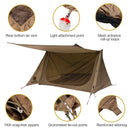 OneTigris 3 Season Carpa BACKWOODS BUNGALOW Ultralight Shelter Baker Style Carpa para Bushcrafters &amp; Survivalists Camping Senderismo