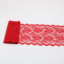 2 Yards Elastic Lace Ribbon Flowers Trim 150MM Wide Embroidery African Lace Fabric Trimmings For Wedding Dress Sewing Diy Crafts