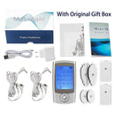 Rechargeable 16 Modes Electronic Pulse Massager EMS TENS Unit Muscle Stimulator Pain Relief Therapy with 12pcs Electrode Pads