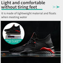 Envío Directo, puntera de acero para hombres, zapatos de trabajo protectores, zapatos antigolpes para exteriores, zapatos de seguridad a prueba de perforaciones para hombres, zapatillas deportivas