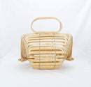 Summer Bamboo Beach Bag Women 2020 New Hand Woven Hollow Out Basket Wooden Purse Ladies Vacation Straw Bag Bohemia Sac Paille