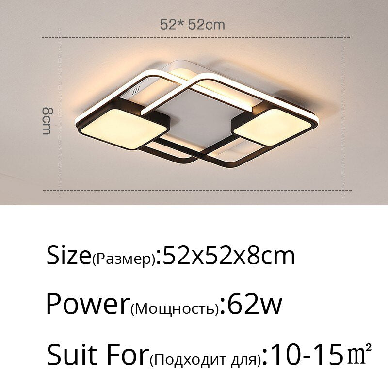 Neues Design LED-Deckenleuchte für Wohnzimmer Esszimmer Schlafzimmer luminarias para teto LED-Leuchten für moderne Heimbeleuchtung