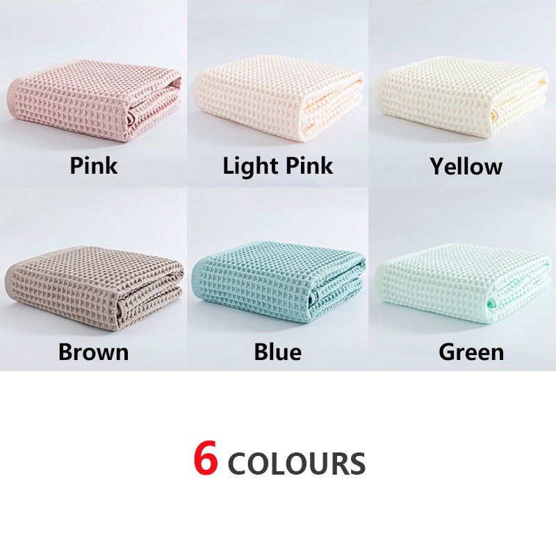 2/4 Pcs 100% Cotton Bath Towel Set for Adult Children High Quality Waffle Towel Soft Highly Absorbent Home Bathroom Washcloth