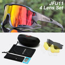 ACEXPNM Polarized Mountain Bike Cycling Glasses Outdoor Sports Cycling Goggles UV400 4 Lens Cycling Eyewear Men Women Sunglasses