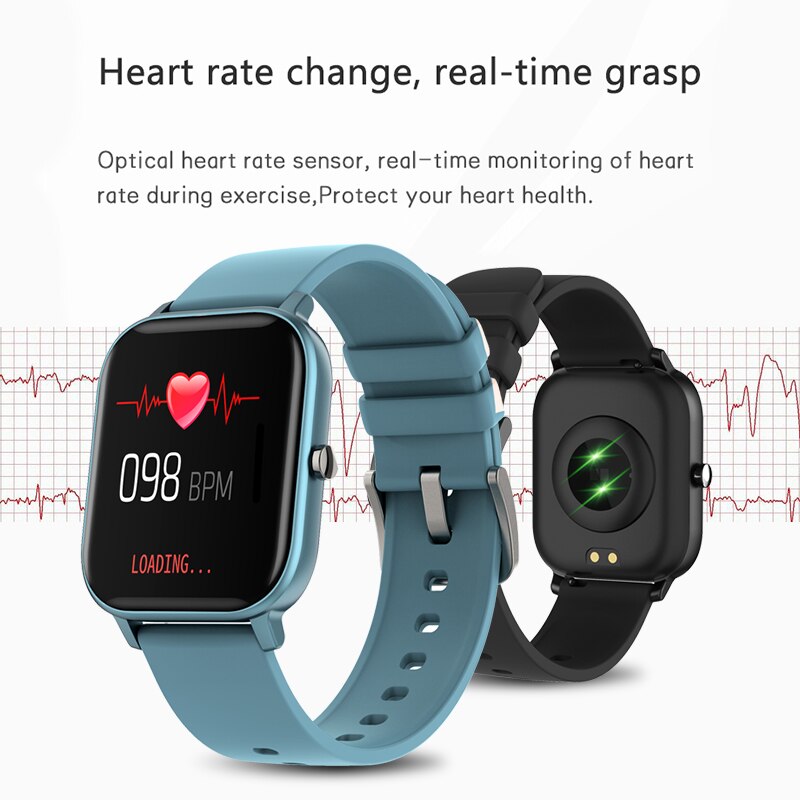 LIGE New P8 Ladies Smart Watch Fashion sports Full screen touch Heart rate Blood pressure Monitoring waterproof watch for xiaomi