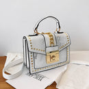Elegant Sequins ladies handbag small 2022 new rivet Women&