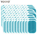 15/30/50/100 par de almohadillas de Gel de repuesto para entrenador EMS pérdida de peso Estimulador muscular Abdominal ejercitador Gel de masaje de repuesto