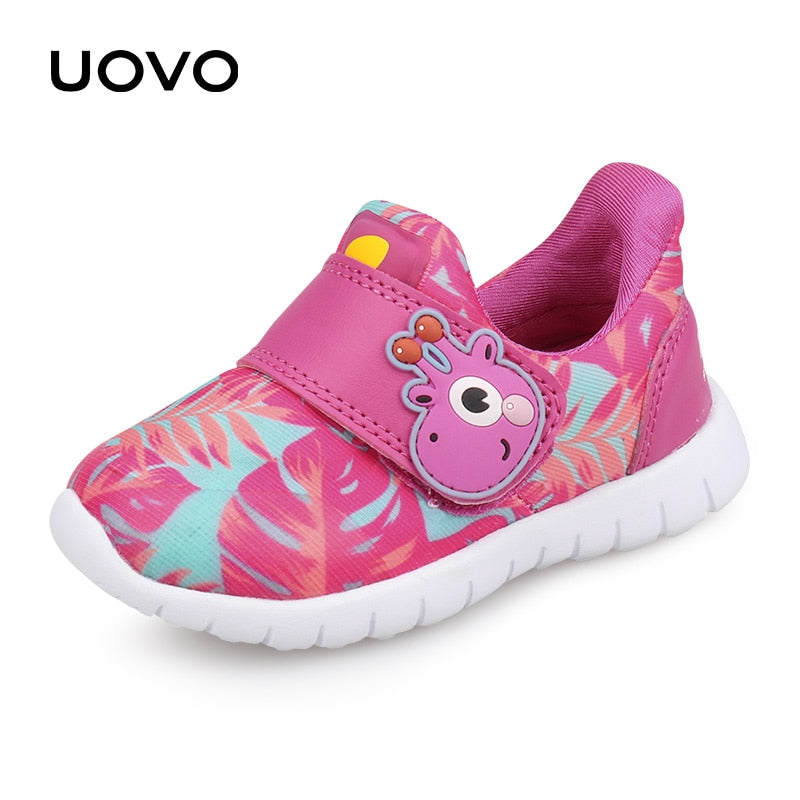 UOVO Baby-Kleinkind-Freizeitschuhe, Jungen, Mädchen, Frühling, atmungsaktiv, kleine Kinderschuhe, Klettverschluss, Größe Nr. 22–30