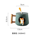 INS Shiba Inu Akita DOG 420ML CAFÉ TAZAS DE TÉ TAZA DISEÑO DE MODA DE ESTILO DE EUROPA DEL NORTE