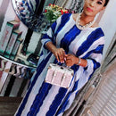 Abaya Dubai Maxi Bazin African Design Loose Dress Robe Gowns Muslim Lady Party European Clothes American Clothing