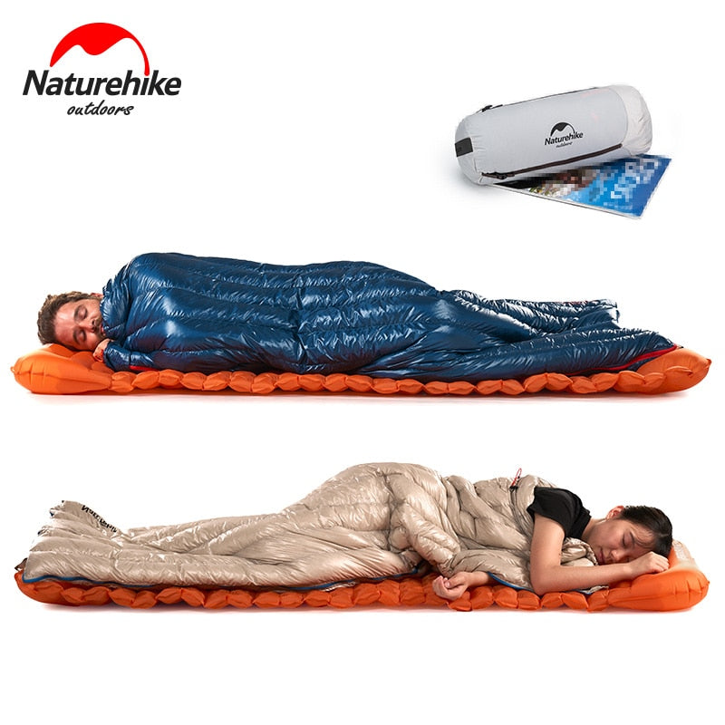 Naturehike CW280 Sleeping Bag Winter Waterproof Goose Down Sleeping Bag Ultralight CWM400 Hiking Camping Sleeping Bag