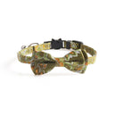Retro Printing Pets Cat Collars Cute Bowknot Puppy Chihuahua Necklace Adjustable Bow Tie Cat Bells Collar Pet Gift