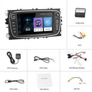 Podofo 4G HIFI Android 10 2 Din Car Radio Multimedia Video Player For Ford Focus S-Max Mondeo 9 Galaxy C-Max Navigation GPS 2din