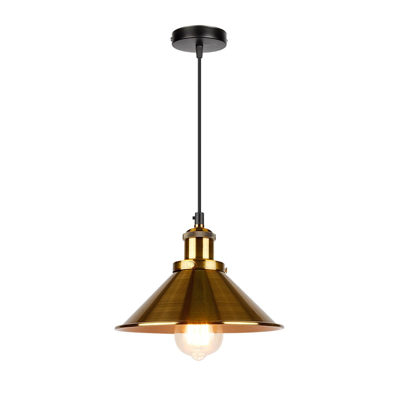 Retro Industrial Ceiling Chandeliers Iron E27 Pendant Lamps For Kitchen Bedroom Restaurant Home Black/Gold 3 Heads Hanging Light