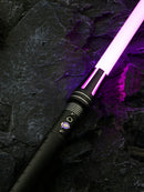 TXQSABER TS019 Baselit Smooth Swing Lighsaber Fighting Saber with 1 Inch Heavy Blade, Blaster Lock up Waving Sound Color Change