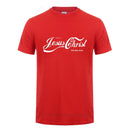 ENJOY JESUS CHRIST THE REAL KING CHRISTIAN FUN T SHIRT Baptism Church Bride Squad Esthetic Faith Cotton Funny Gift T-Shirt