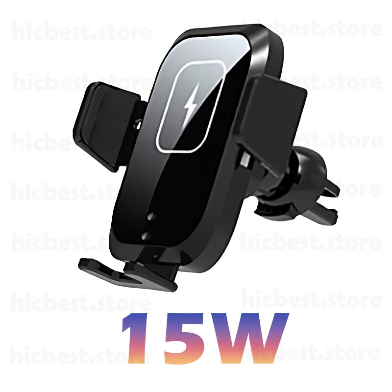 15W Wireless Car Charger Handyhalter für iPhone Wireless Charging Auto Induktionsladegerät Halterung für iPhone 12 SE 11 8 Samsung S20