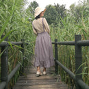 2022 New Retro Medieval Cotton Linen Cooking Kitchen Aprons For Woman Dress Flower Shop Smock Hairdresser Bib Garden Overall