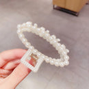 Imitation Pearls Acrylic Hair Claws Clip for Women Geometric Cross Square Hairpin Makeup Hair Styling Barrettes Hair Accessories