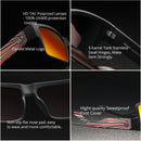 KDEAM Square Polarized Sunglasses Men Soft Matte Frame Tank Hinge Sun Glasses Driving Exclusive Design oculos de sol