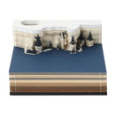 Omoshiroi Block 3D Memo Pads Novelty Famious Movie Building Harry Design New Year Christmas Birthday Gift