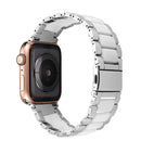 Correa de reloj de resina de acero inoxidable para apple watch 5 band 44mm iwatch 42mm Series 5 4 3 2 accesorios de muñeca loop 40m pulsera