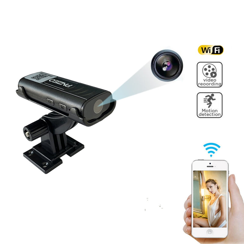Mini cámara de seguridad para el hogar PNZEO 1080P HD inalámbrico WiFi vista remota Super Mini cámaras Nanny Cam grabadora pequeña
