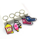 500PCS PVC Cartoon Figure Key Chain Cute Anime Key Ring Kid Toy Pendant Keychain Fashion Trinket