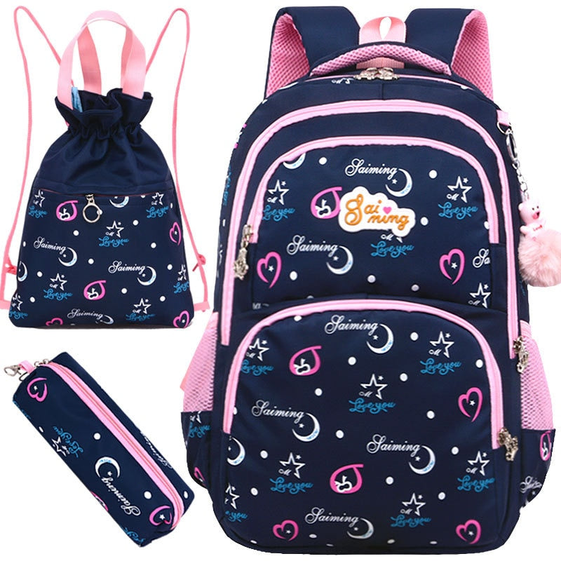 Mochilas escolares para niños, mochila ortopédica para niñas, mochilas de princesa para niños, conjunto de mochilas escolares, mochila para escuela primaria, mochilas para niños