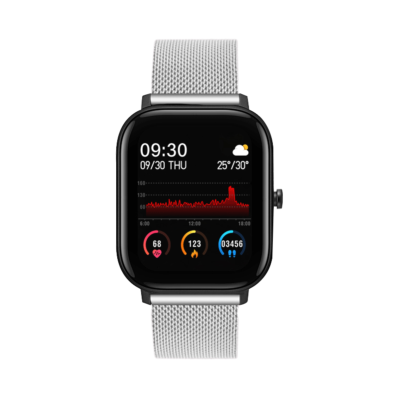 UTELITE P8 Smart Watch Men Women Heart Rate IP67 Waterproof Full Touch HD Display Screen GTS Band for IPhone Huawei Xiaomi Phone