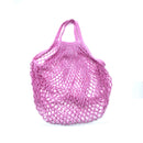 Portable Reusable Grocery Bags for Fruit Vegetable Bag Cotton Mesh String Organizer Handbag Short Handle Net Shopping Bags Tote
