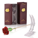 Gifts for Women 24k Gold Dipped Rose with Stand Eternal Flowers Forever Love In Box Girlfriend Wedding Christmas Gifts for Her