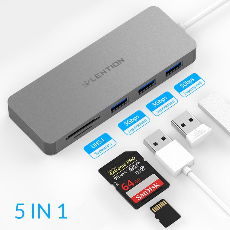 Base de adaptador USB HUB a Multi USB 3,0 HDMI para M1 MacBook Pro Air 13,3 accesorios USB-C tipo C SD TF Splitter 11 puertos USB C HUB