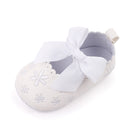 2022 Floral Embroidery Baby Shoes For Newborn Baby Girl Striped Bow First Walker Soft Soles Cute Toddler Anti-Slip Princess Shoe