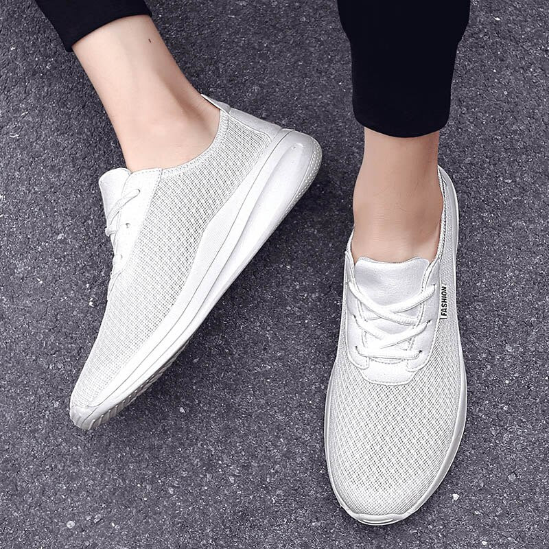 2021 New Men Shoes Casual Sneakers Breathable Mesh Lace-Up Lightweight Mens Shoe Fashion Walking Jogging Sneaker Tenis Masculino