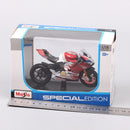 Maisto 1 18 Ducati Panigale V4 S GP Corse escala motocicleta modelo Diecast y vehículo de juguete X Diavel 1098s 848 EVO GP18 bicicleta de carreras