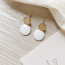 Frauenohrringe Unregelmäßiges geometrisches Temperament der Wiederherstellung alter Weisen Runde Ohrringe Ohrringe Metallohrringe Großhandel 002