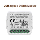 GIRIER Tuya ZigBee 3.0 Switch Module 10A Smart Home DIY Breaker 1 2 3 4 Gang Supports 2 Way Control Works with Alexa Google Home