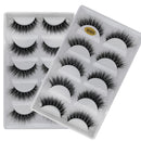 wholesale 10/20/30/40/50/60/100 boxes mink eyelashes 5 pairs natural long false eyelashes 3d lashes bulk super fluffy faux cils