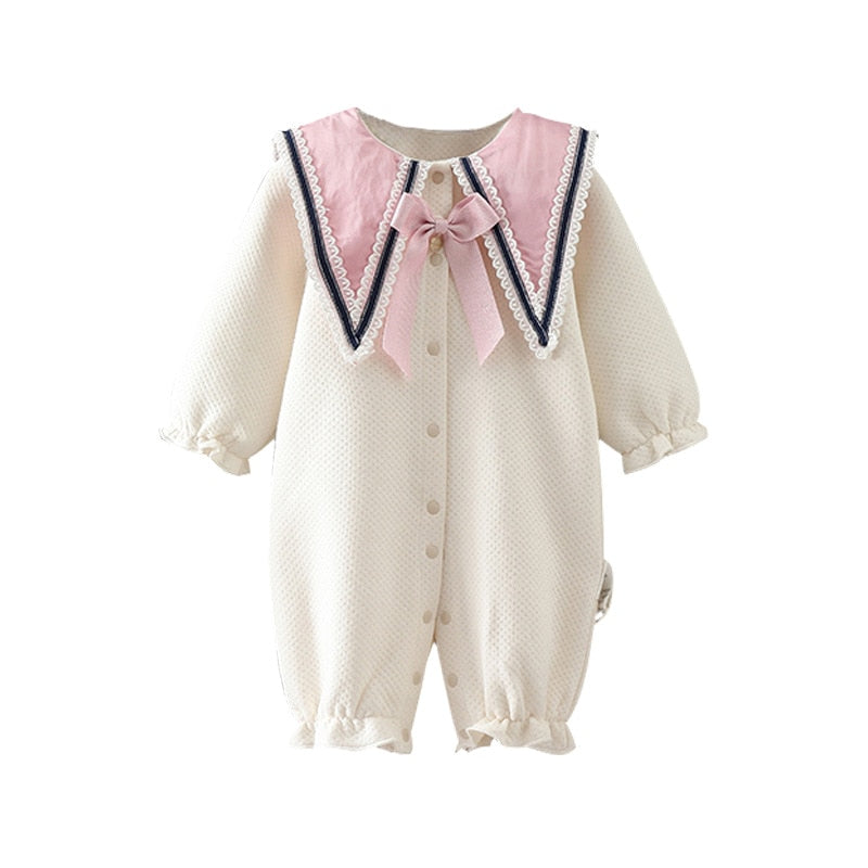 Winter Infant Baby Girls Rompers Suit Newborn Toddler Thick Girls Clothing Children Rompers 0-2Y