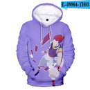 The Newest 3D Hisoka Hoodies Sweatshirts Men Women Hoodie Fashion Autumn 3D Comic Hisoka Boys Girls Black+White Pullovers