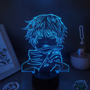 Anime Jujutsu Kaisen figura Inumaki Toge 3D LED Lava lámparas RGB luces de noche decoración de mesa de dormitorio cumpleaños Manga regalos para amigos