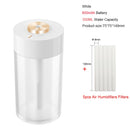 Humidificador de aire portátil inalámbrico 2000mAh Usb recargable humidificadores eléctricos difusor Cool Mist Maker lámpara de noche para el hogar