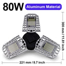 Goodland LED Lamp E27 LED Bulb 60W 80W 100W Garage Light 110V 220V Deform Light For Workshop Warehouse Factory Gym