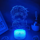 Anime Jujutsu Kaisen figura Inumaki Toge 3D LED Lava lámparas RGB luces de noche decoración de mesa de dormitorio cumpleaños Manga regalos para amigos