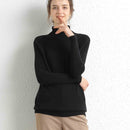 Women Turtleneck Merino Wool Cashmere Sweater Long Sleeves Autumn Winter Sweater Women&