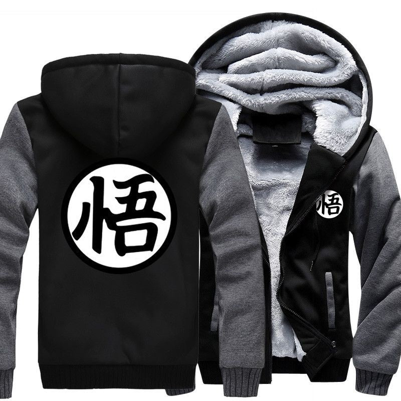 Autumn Winter Jackets Anime Sweatshirt Men Fashion Streetwear Fleece Hoody Men&