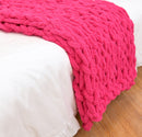 Nordic Photography Decorative Blanket Chenille Chunky Knitted Blanket Area Rug Mat Super Thick Soft Manual Weaving Blanket D30