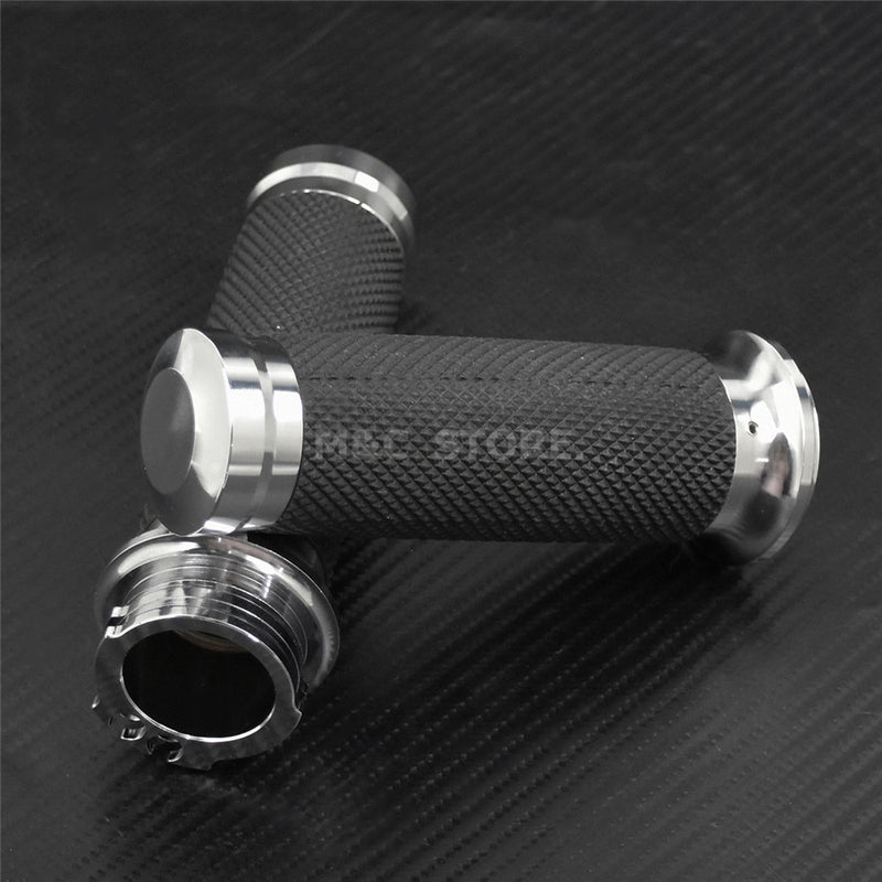 Universal Motorcycle 1&quot;25mm Hand Grips Handle Bar For Harley Touring Street Glide Sportster 883 1200 XL Dyna VRSC Softail Custom