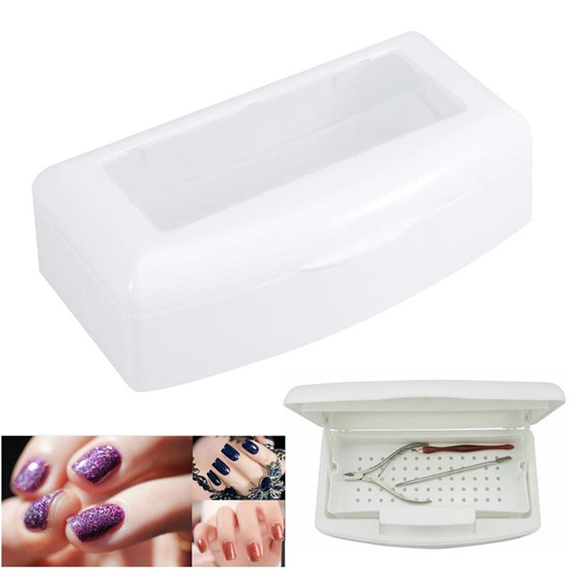 Sterilizing Tray Box Cleaner Disinfection Box Nail Art Pedicure Manicure Tool Sterilizing Metal Nipper Equipment Cleaner Tools